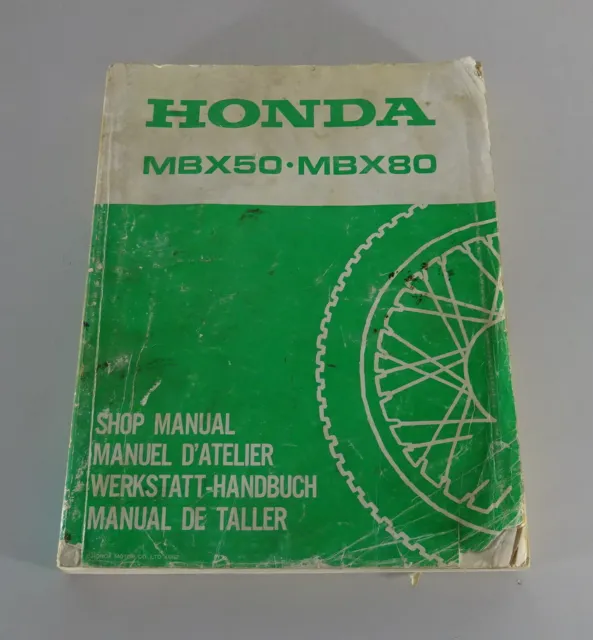 Werkstatthandbuch / Workshop Manual Honda MBX 50 / MBX 80 Stand 1982
