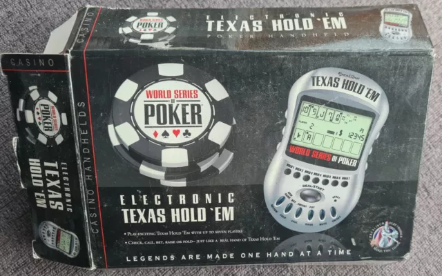Electronic Texas Hold 'Em  Handheld Game  World Series of Poker