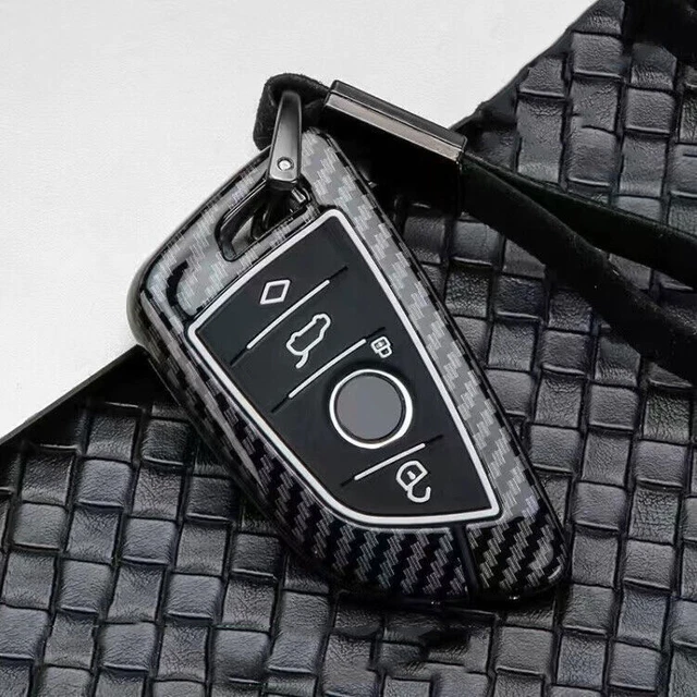 4 Button ABS Carbon Fob Car Key Case Cover For BMW 3 5 7 Series X1 X2 X3 X4 X5X6
