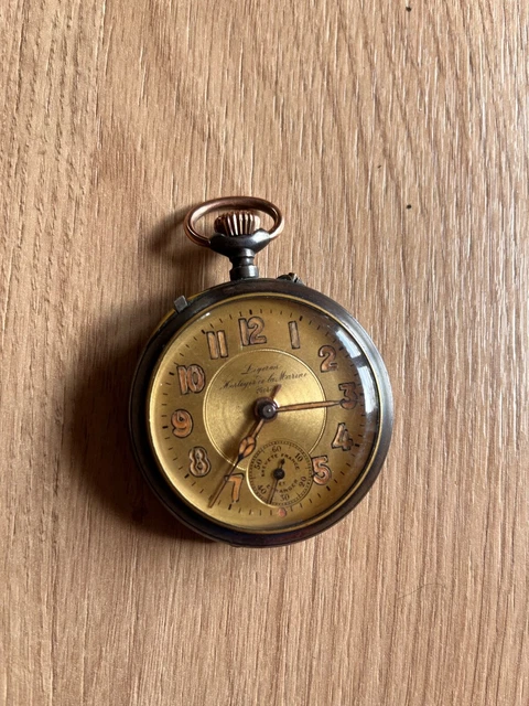 Montre à Gousset Collection Hachette En Métal - Cadran Blanc, Avec Boîte Originale