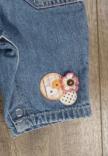 Baby Boy Clothes Vintage Carter's 3 Month Patchwork Jean Overalls 2