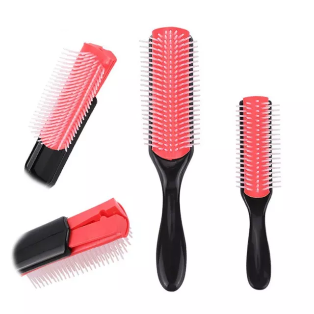 Smooth Tool Hair Styling Hair Brush Scalp Massager Hair Comb 9-Rows Detangling