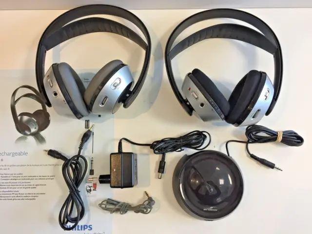 Casques Hifi Sans Fil FM Wireless Philips SBC HC8445 Transmetteur SBC HC8440