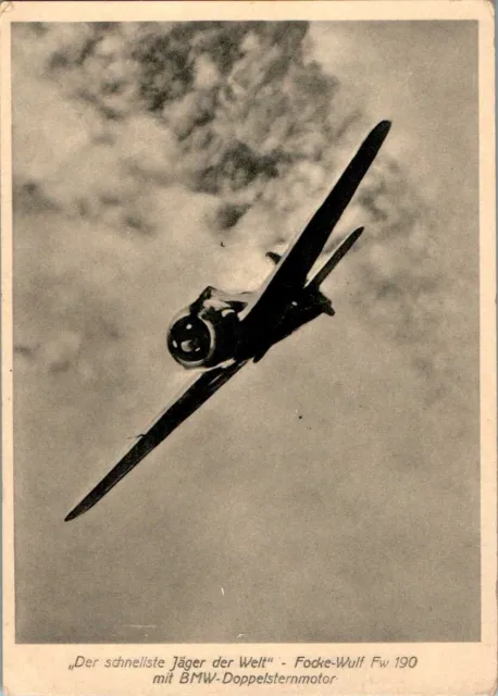 Ak Flugzeug 2. Weltkrieg Focke Wulf Fw 190 Mit Bmw Doppelsternmotor Um 1935