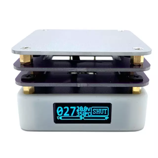 Mini piastra riscaldante, preriscaldatore, stazione riscaldamento, stazione saldatore, digitale LCD[