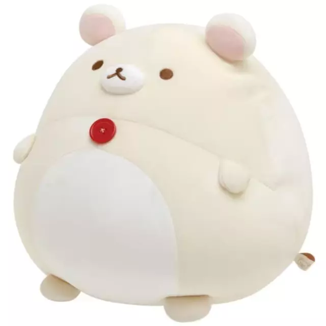 San-X Rilakkuma Pon Poko Kyomgurumi L Korilakkuma Plush Doll Stuffed Toy Round