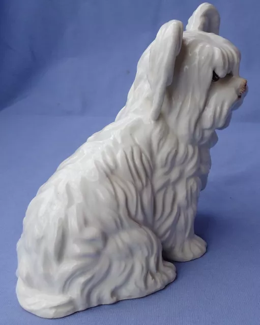 SKYE SILKY PAPILLON BRIARD ITALY TERRIER DOG  7" figurine marked 2