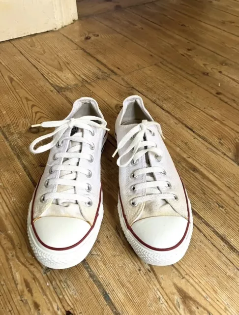 Converse All Star Ladies White Pumps Trainers Size 7