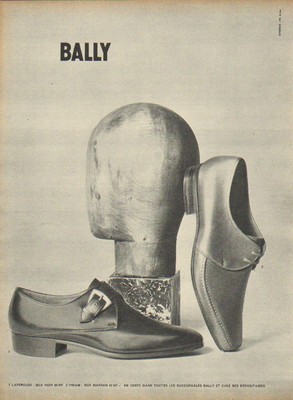 Publicité de presse Chaussures BALLY  French Ad 1967 