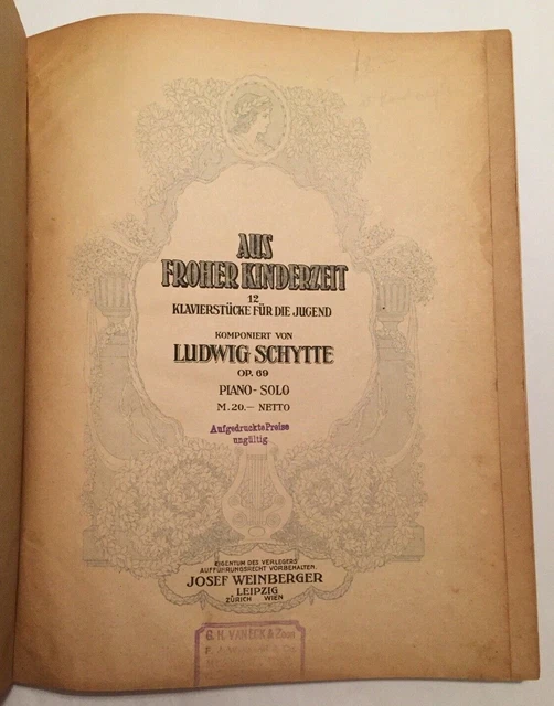 Ludwig Schytte AUS FROHER KINDERZEIT op. 69 Hermann Wenzel ALPENROSE