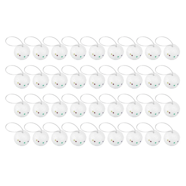 36 pz palline natalizie ornamenti polistirolo palline bianche vacanze party arredamento