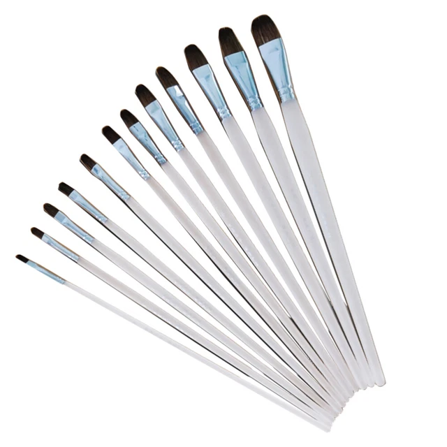 12 Pcs Watercolor Drawing Brush Set Miniature Painting Brushes Kits Suite