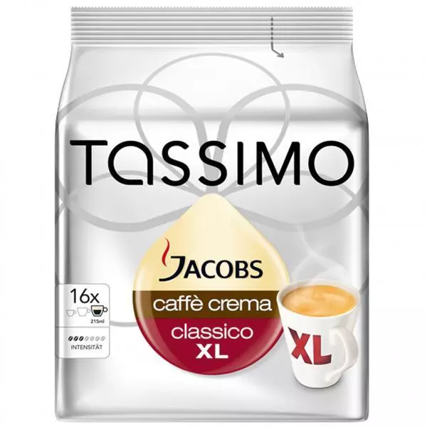 Tassimo Jacobs Caffè Crema XL, 16 T-Discs