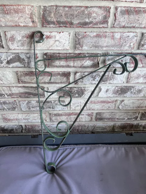 Heavy Duty  Vtg  wrought iron hanging  bracket  For Plants