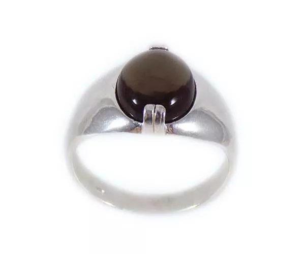 19thC Antique 4¾ct Cairngorm Scotland Smoky Quartz+Ring: Ancient Roman Intaglio