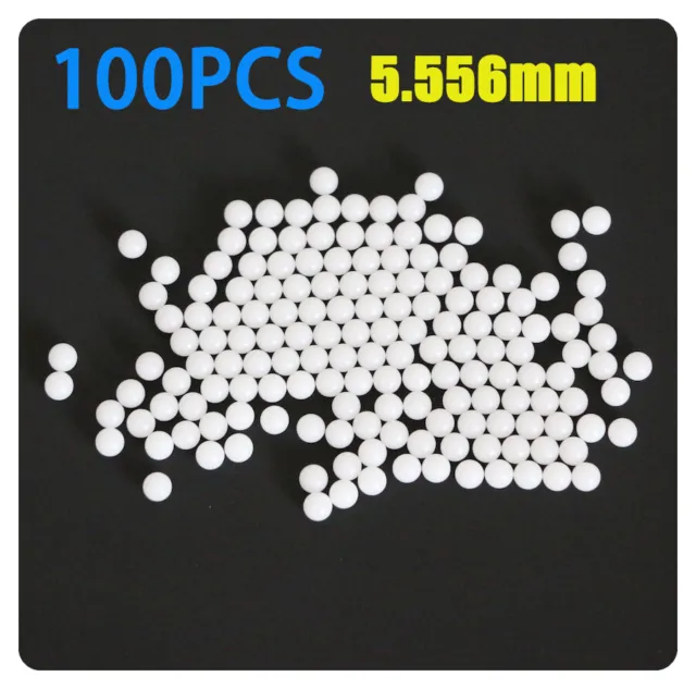 100PCS Plastic Ball Solid PP Polypropylene Cosmetic Bottle Round Ball 5.556mm