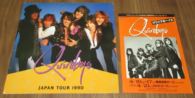 Free ship! With PROMO flyer! The Quireboys JAPAN 1990 tour book SPIKE