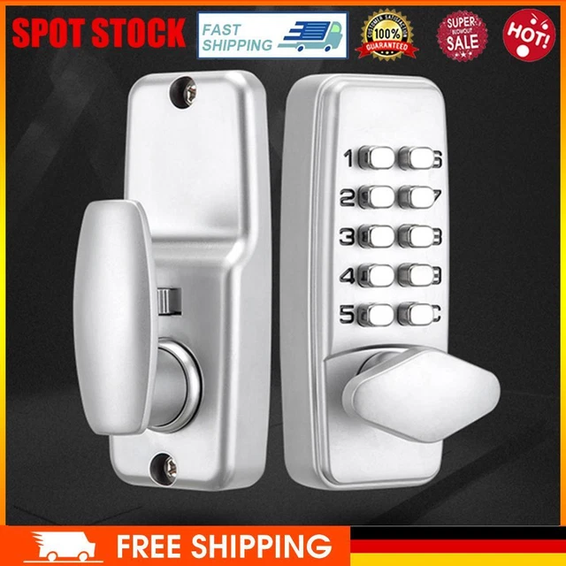 Metal Door Code Lock Sturdy Waterproof Password Code Number Lock for Home Office