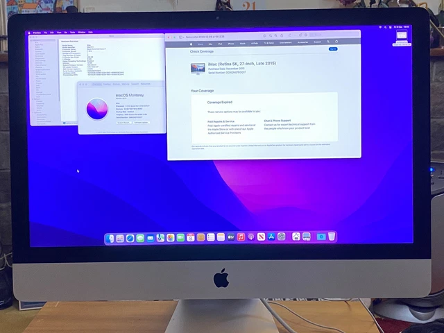 Apple iMac 27 Late2015 intel 4Ghz i7 32GB DDR3 2TB+128GB AMD Radeon R9 M395X 2GB