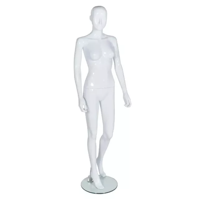 Shop Display Mannequin Female Glass Stand Window Full Body Dressmaker Ex Display