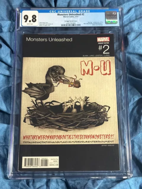 CGC 9.8~Monsters Unleashed #2~Hip Hop El-P Album Homage Variant~2017