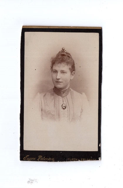 CDV Foto Damenportrait - Fürth & Erlangen 1880er