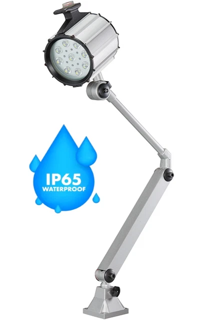 Lampada A Led Per Macchine Utensili Snodabile 24V Tornio Fresa Trapano Snodata