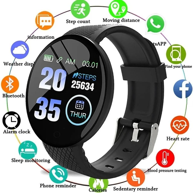 SMARTWATCH SMART WATCH Body Temperature Heart Rate Monitor for