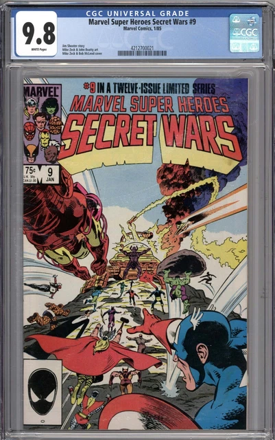 Marvel Super Heroes Secret Wars #9 CGC 9.8 NM/MT WHITE PAGES