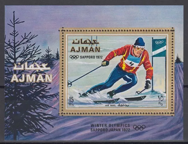 Ajman 1970 ** Bl.222 A Olympische Spiele Olympic Games Winter