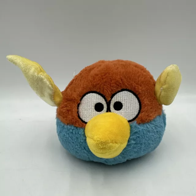 Angry Birds Space Lightning Plush Blue/Orange Bird No Sound  5"