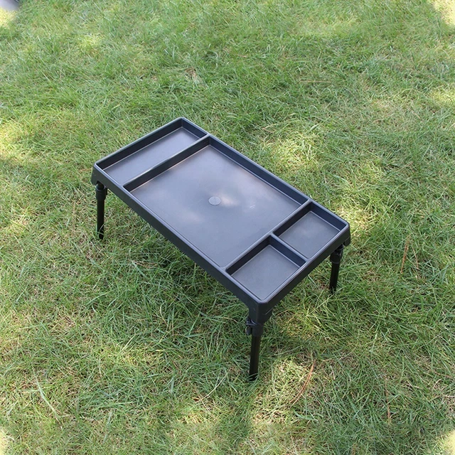 Table De Pêche/camping Pour La Carpe - Pliable Avec Sac De Rangement - Marque DNA Leisure - Vert - 34x26x15 Cm