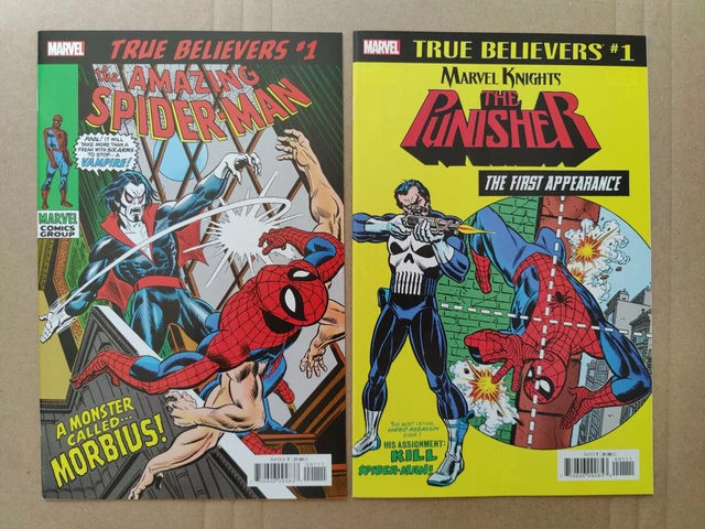 Amazing Spider-Man 101 129 NM Punisher True Believers Reprint Lot Of 2 Morbius
