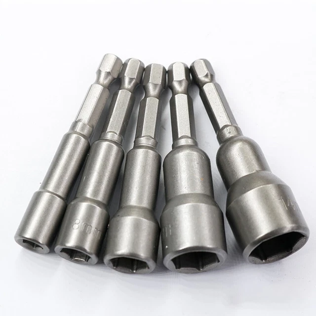 Llave de enchufe gris tuerca hexagonal controlador cromo vanadio acero a estrenar