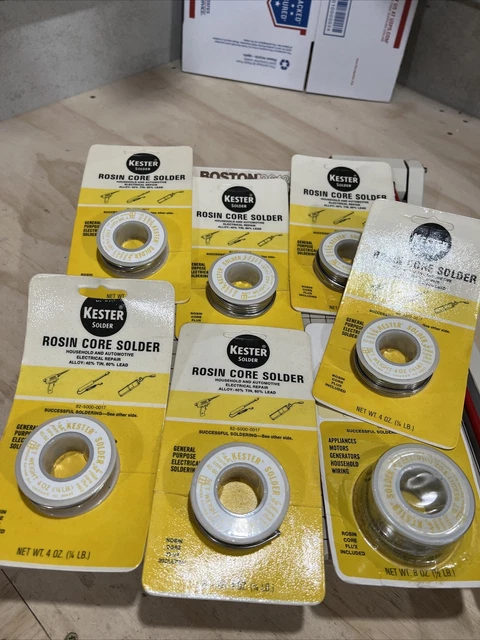 2 1LB VINTAGE Spools Bow .100 Acid and Standard NYS .125 NOS Rosin