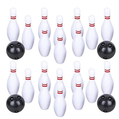 Bowling Game for Kids, 2 Sets, Each Set Includes 10 Pins and 2 Balls, Durable
