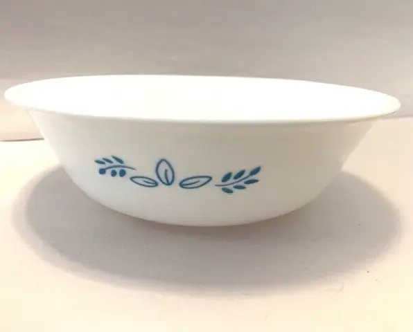 Corelle SUBTLE BLUE Leaf Pattern 6.25" Cereal Bowl Corning Ware Replacement