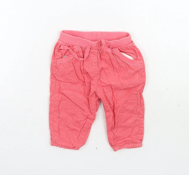 Jeans cargo rosa John Lewis per bambina cotone taglia 3-6 mesi