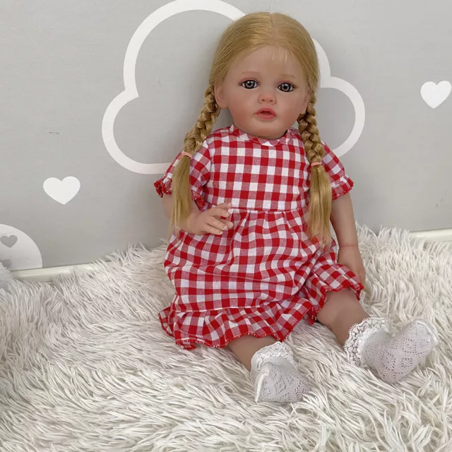 Bambola bambino in silicone 24 pollici bella ragazza realistica giocattoli neonati