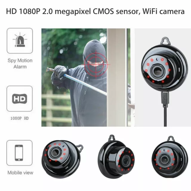 IR Nachtsicht Mini Wlan Überwachungskamera HD 1080P WIFI IP Camera Wlan kamera 3