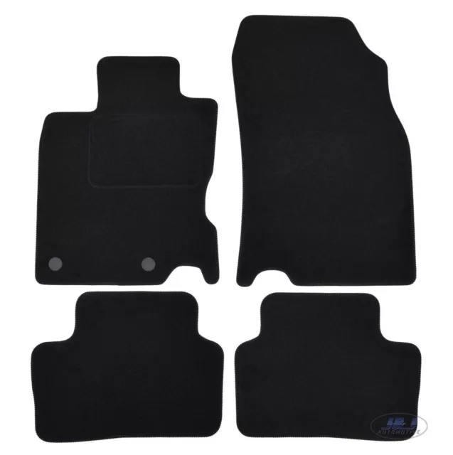 TAPIS DE SOL NOIR VELOURS SUR MESURE POUR NISSAN QASHQAI J11 2014-2021  4pcs