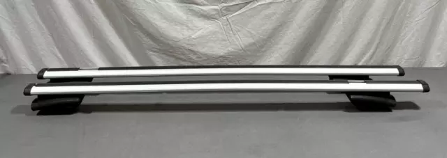 Thule Crossroad 450R Feet for Factory Rails 48" Silver Aero Crossbars GREAT