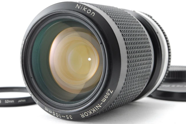 Nikon Ai-s Zoom Nikkor 35-105mm f/3.5-4.5 AIs MF Lens w/Caps Filter From JAPAN