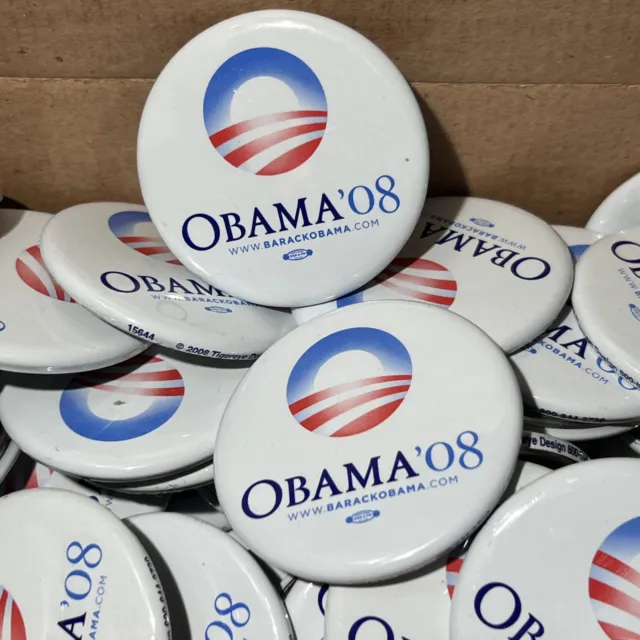 Obama Official Presidential Buttons - Original campaign - Lot 2 Units