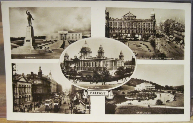 Irish RPPC Postcard BELFAST Multiview City Northern Ireland Regent Fine Art
