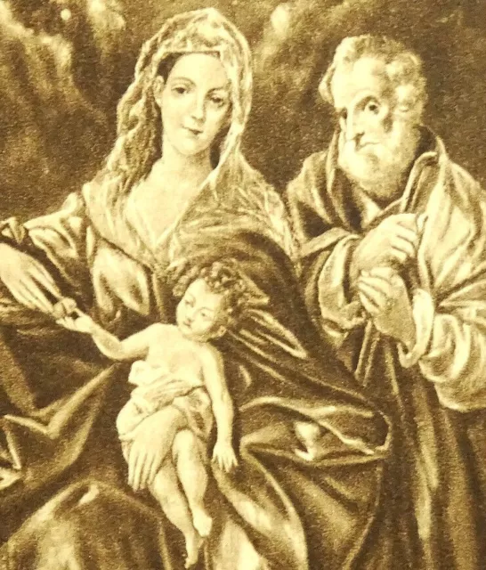 Holy Family Mary Joseph Jesus Holy Card Nativity Christmas Unknown Artist