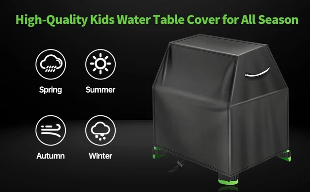 Compatible for Step2 Rain Splash Pond Water Table Cover  41"L x 25" W x 33" H