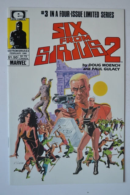 Six from Sirius 2 # 3 February 1986 VF Marvel/Epic Comics *White Pages*