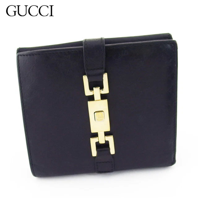 [Japan Used Wallet] Gucci Hook Wallet Brand Bi-Fold Mini Women Mens Outlet Sprin