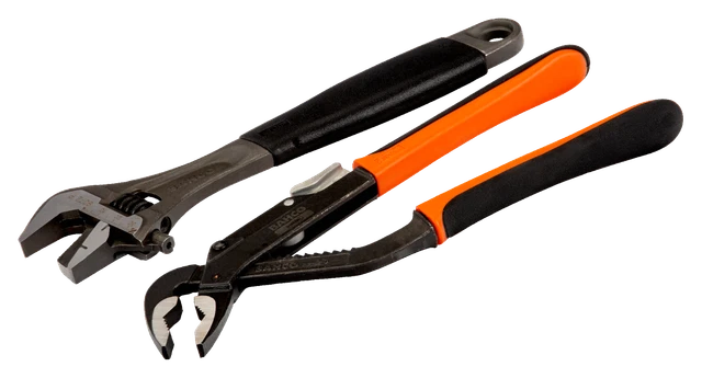 Bahco Ergo Plombier Set 2 Pièce Joint Pinces Mâchoire Clé Réglable